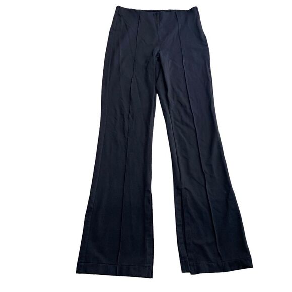 Athleta Women S Petite Black Pleated Split‎ Hem Flare Pant - Picture 1 of 6
